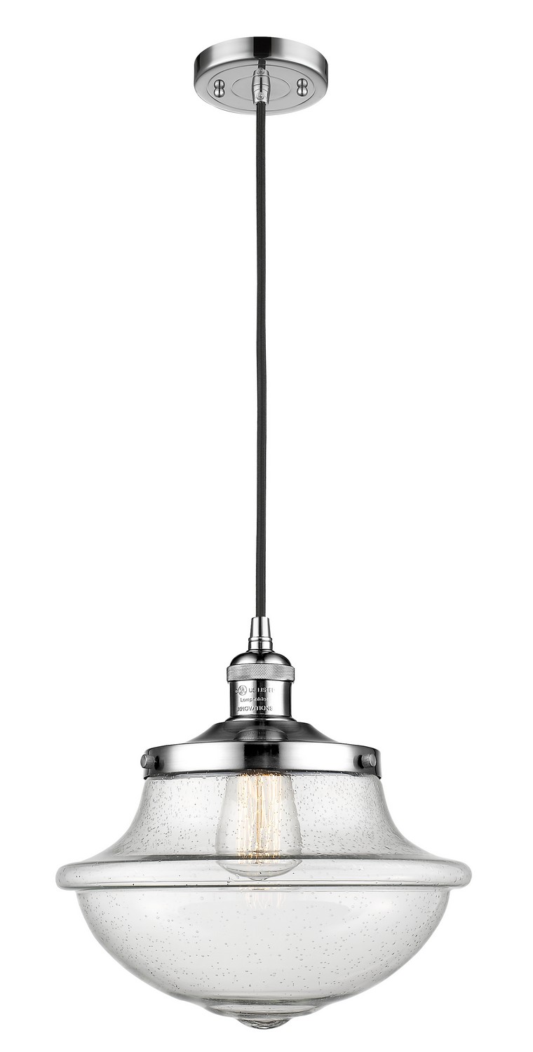 LED Mini Pendant by Innovations - Franklin Restoration Collection, Polished Chrome Finish - 201C-PC-G544-LED