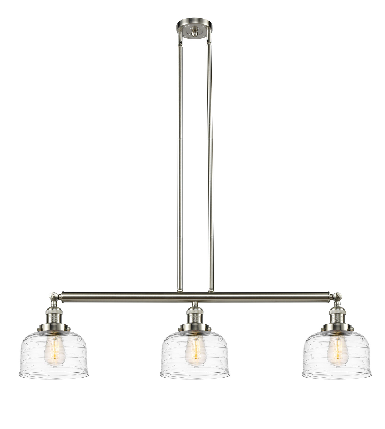 LED Island Pendant by Innovations - Franklin Restoration Collection, Brushed Satin Nickel Finish - 213-SN-G713-LED