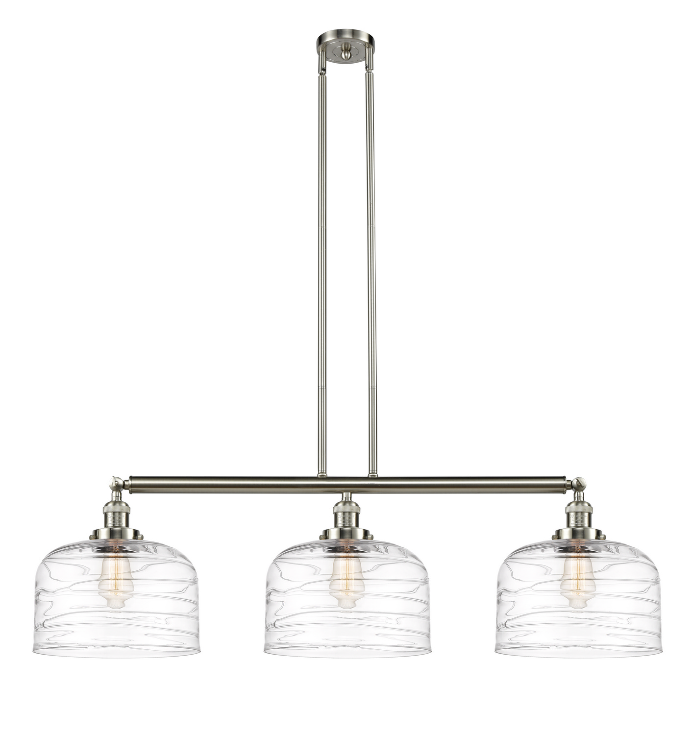 LED Island Pendant by Innovations - Franklin Restoration Collection, Brushed Satin Nickel Finish - 213-SN-G713-L-LED