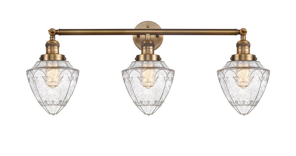 LED Bath Vanity by Innovations - Franklin Restoration Collection, Brushed Brass Finish - 205-BB-G664-7-LED