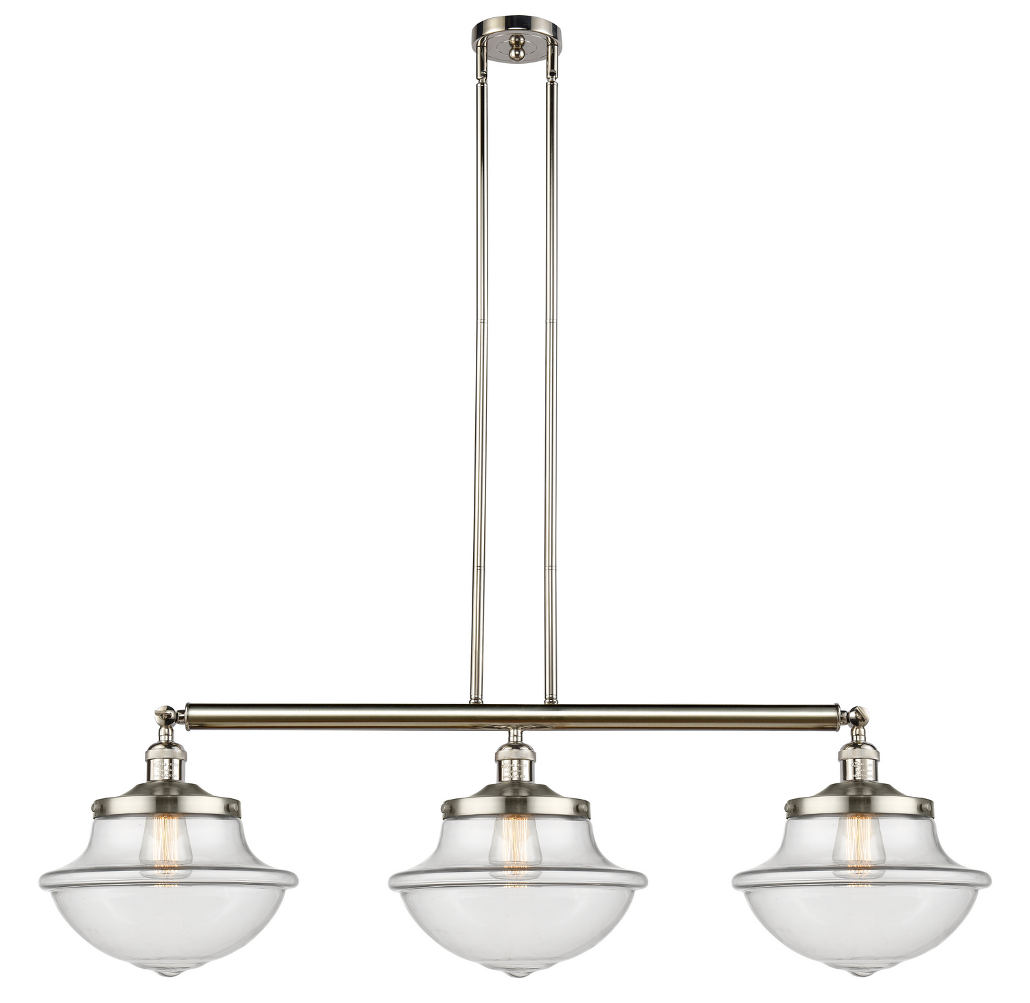 LED Island Pendant by Innovations - Franklin Restoration Collection, Polished Nickel Finish - 213-PN-G542-LED