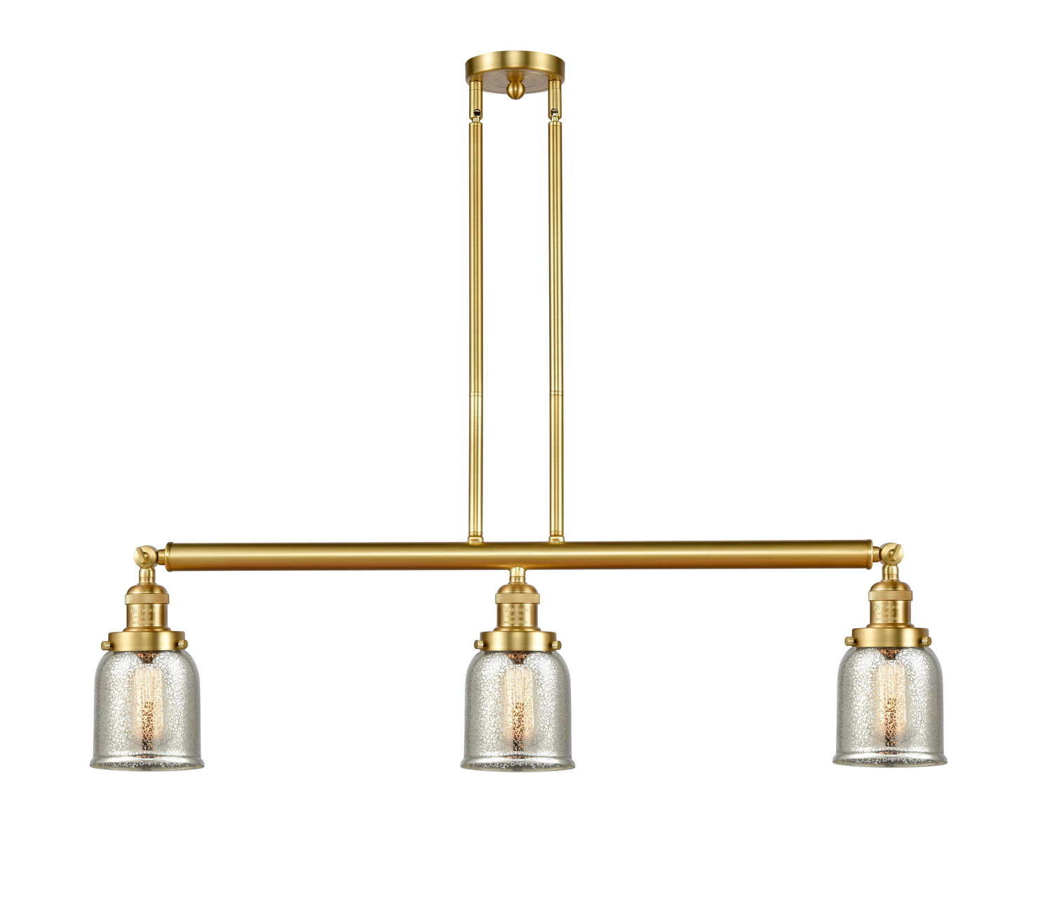 LED Island Pendant by Innovations - Franklin Restoration Collection, Satin Gold Finish - 213-SG-G58-LED