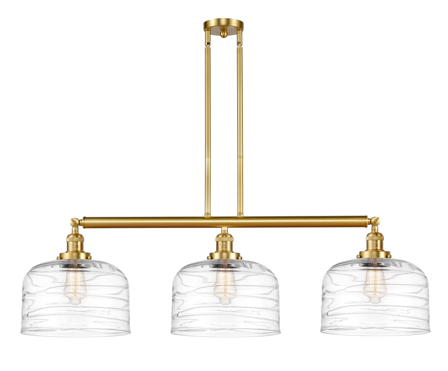 LED Island Pendant by Innovations - Franklin Restoration Collection, Satin Gold Finish - 213-SG-G713-L-LED