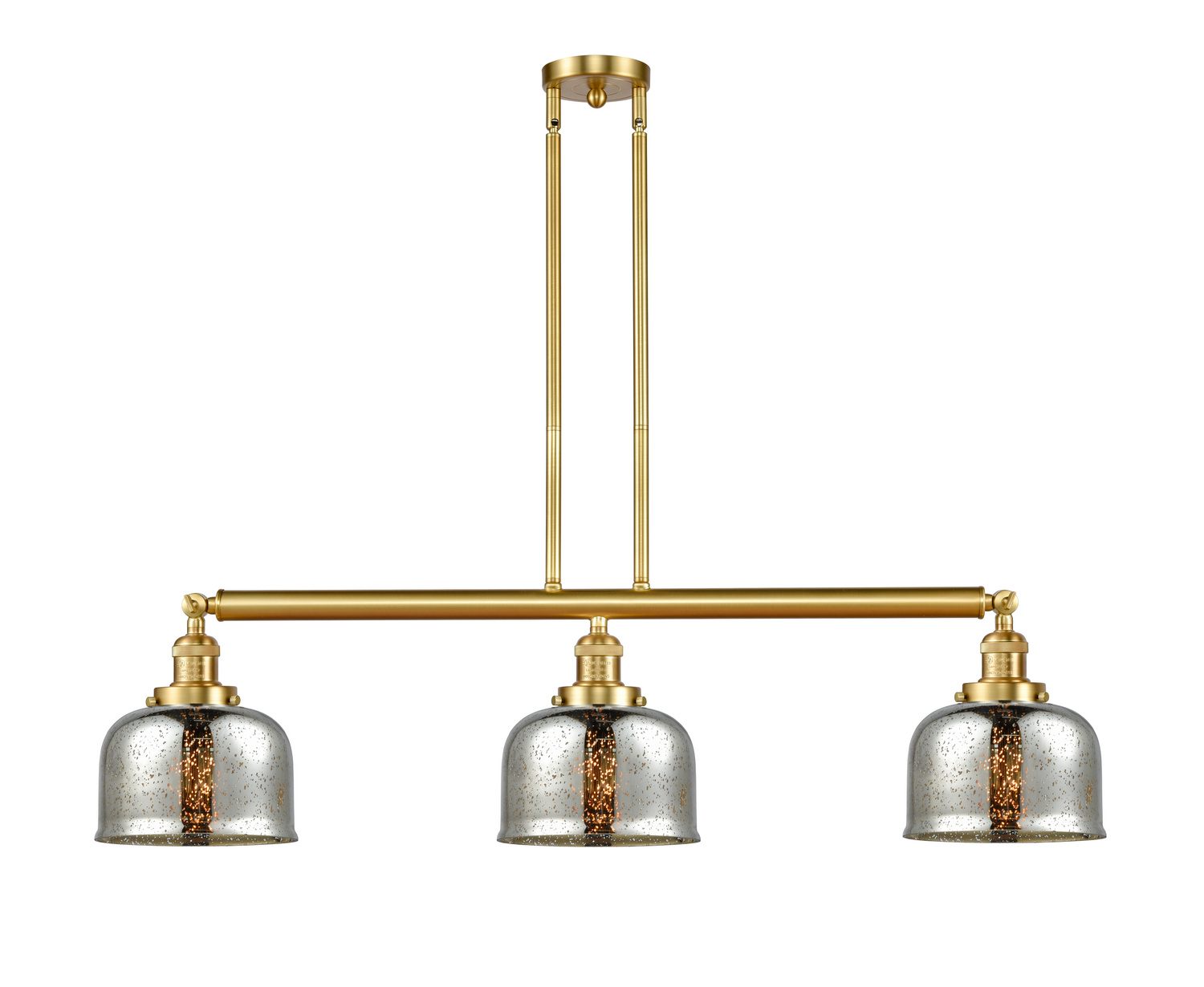 LED Island Pendant by Innovations - Franklin Restoration Collection, Satin Gold Finish - 213-SG-G78-LED