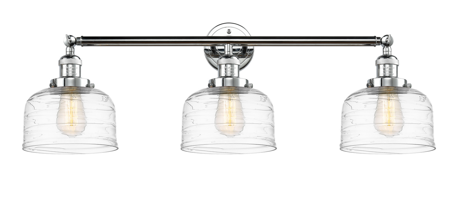 Three Light Bath Vanity by Innovations - Franklin Restoration Collection, Polished Chrome Finish - 205-PC-G713