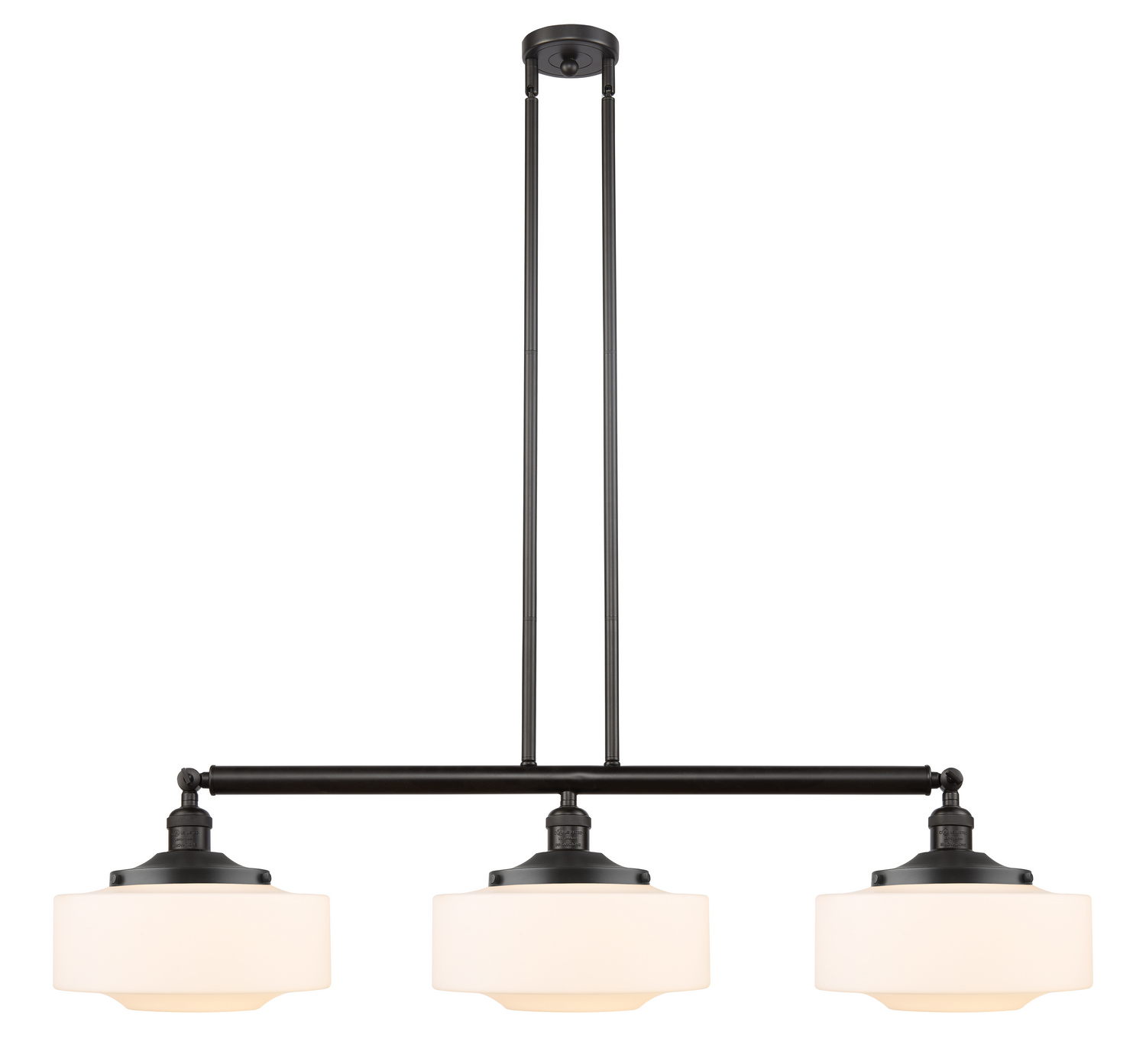 LED Island Pendant by Innovations - Franklin Restoration Collection, Oil Rubbed Bronze Finish - 213-OB-G691-12-LED