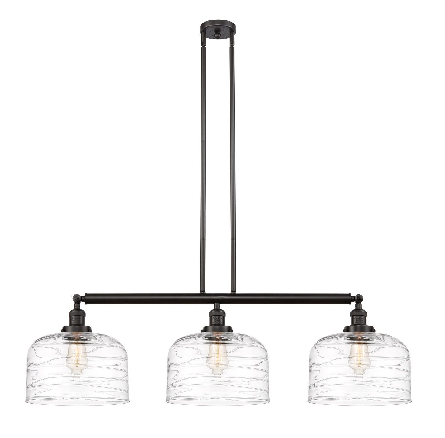 LED Island Pendant by Innovations - Franklin Restoration Collection, Oil Rubbed Bronze Finish - 213-OB-G713-L-LED