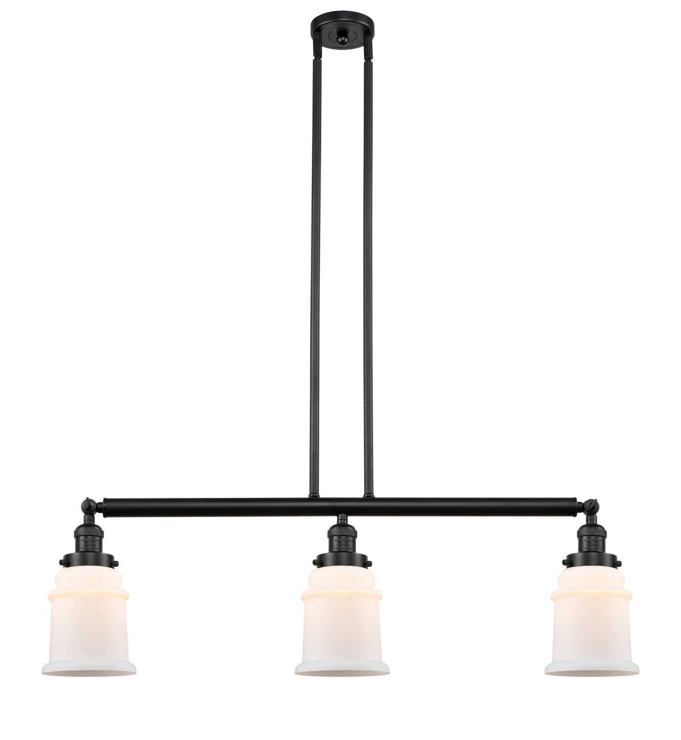 LED Island Pendant by Innovations - Franklin Restoration Collection, Matte Black Finish - 213-BK-G181-LED