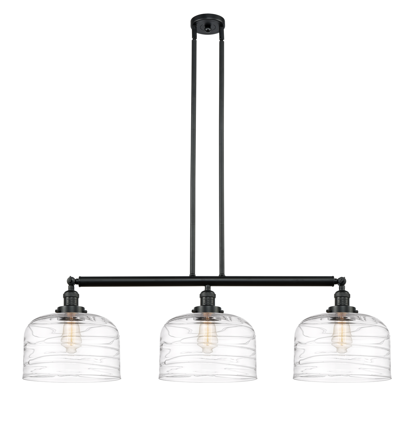 LED Island Pendant by Innovations - Franklin Restoration Collection, Matte Black Finish - 213-BK-G713-L-LED