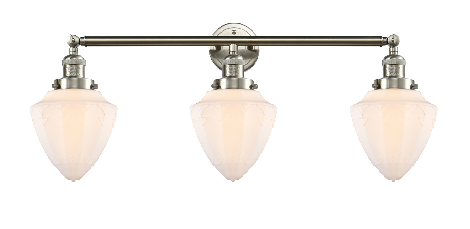 LED Bath Vanity by Innovations - Franklin Restoration Collection, Brushed Satin Nickel Finish - 205-SN-G661-7-LED