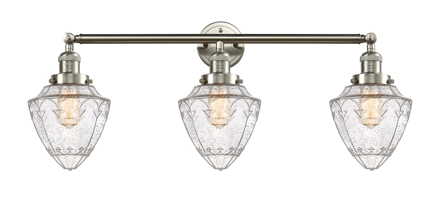 LED Bath Vanity by Innovations - Franklin Restoration Collection, Brushed Satin Nickel Finish - 205-SN-G664-7-LED
