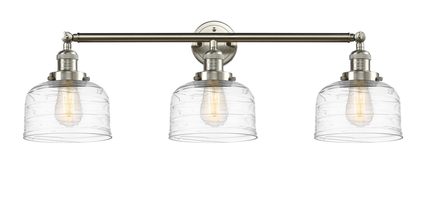 Three Light Bath Vanity by Innovations - Franklin Restoration Collection, Brushed Satin Nickel Finish - 205-SN-G713