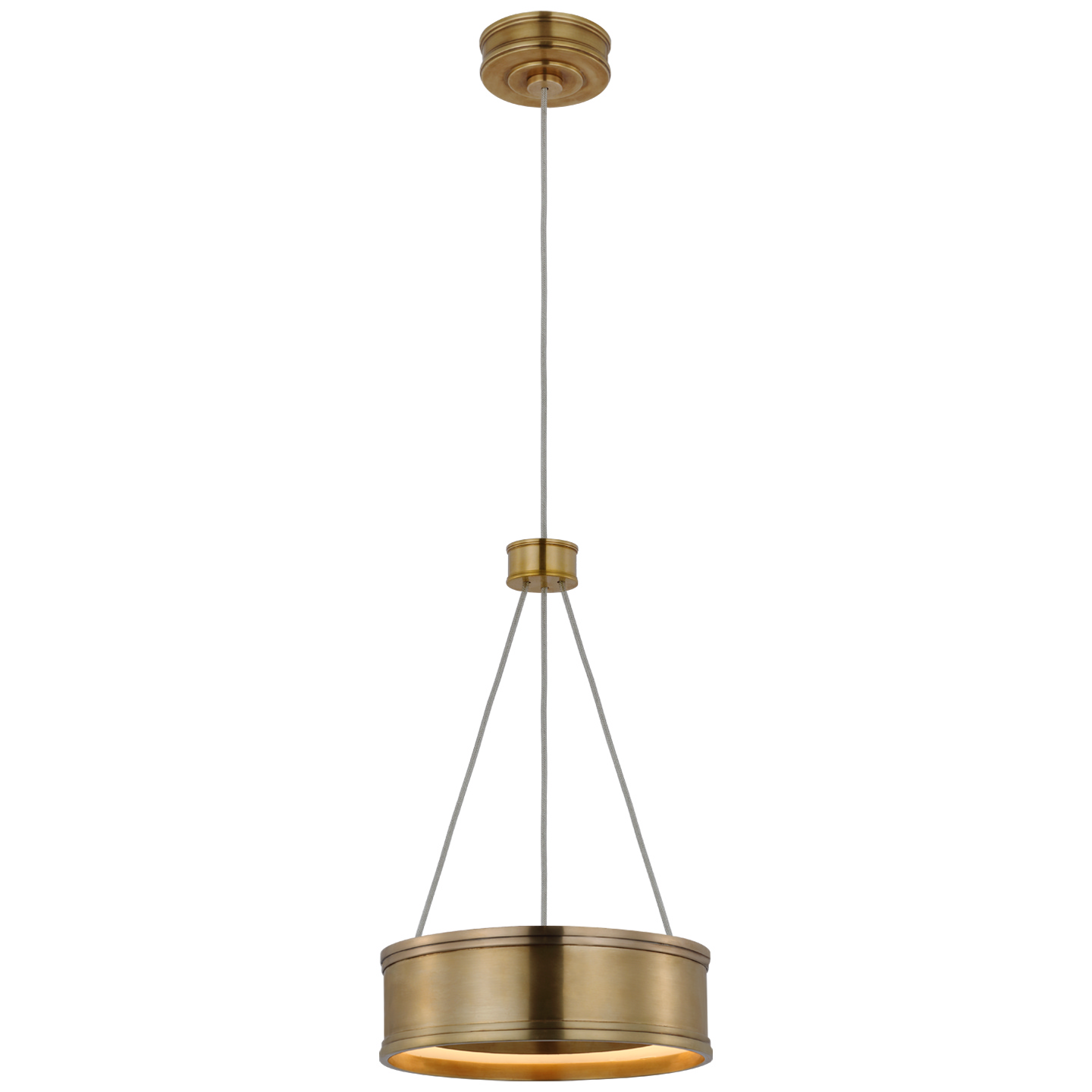 Visual Comfort Signature Connery LED Pendant in Antique-Burnished Brass - CHC 1610AB