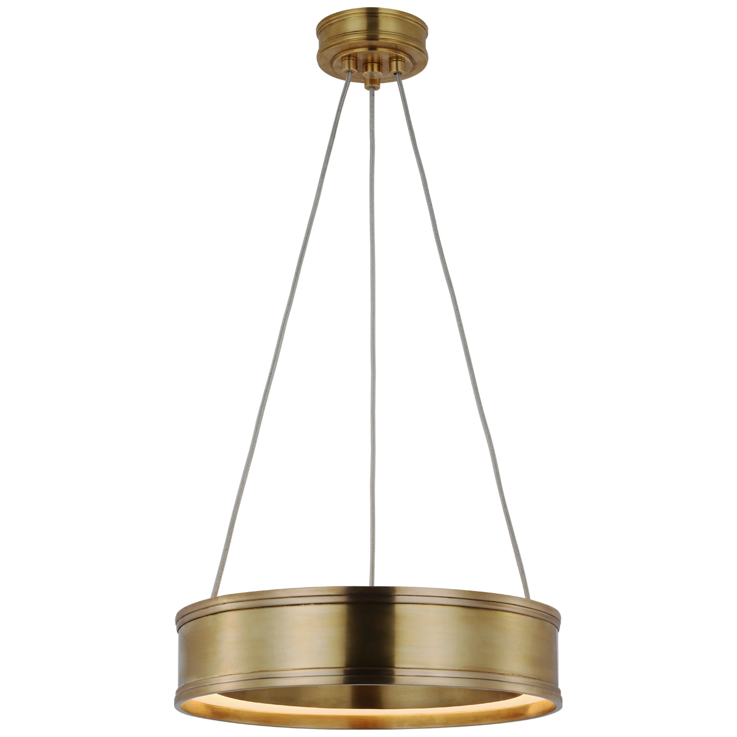 Visual Comfort Signature Connery LED Pendant in Antique-Burnished Brass - CHC 1611AB