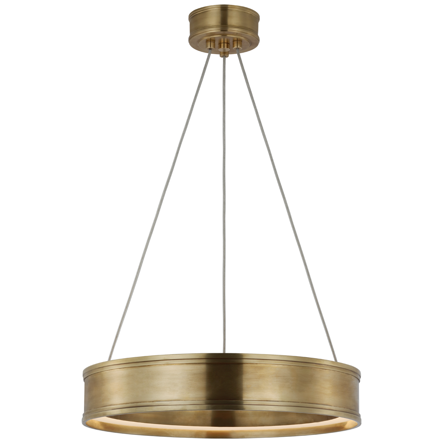 Visual Comfort Signature Connery LED Chandelier in Antique-Burnished Brass - CHC 1612AB