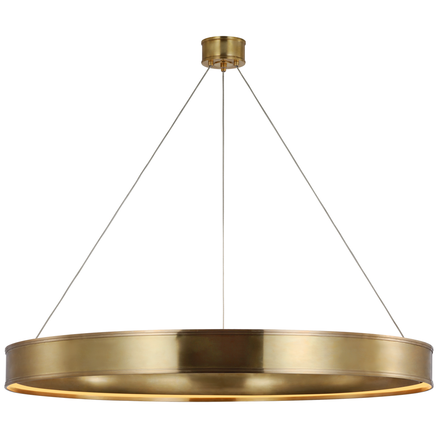 Visual Comfort Signature Connery LED Chandelier in Antique-Burnished Brass - CHC 1617AB