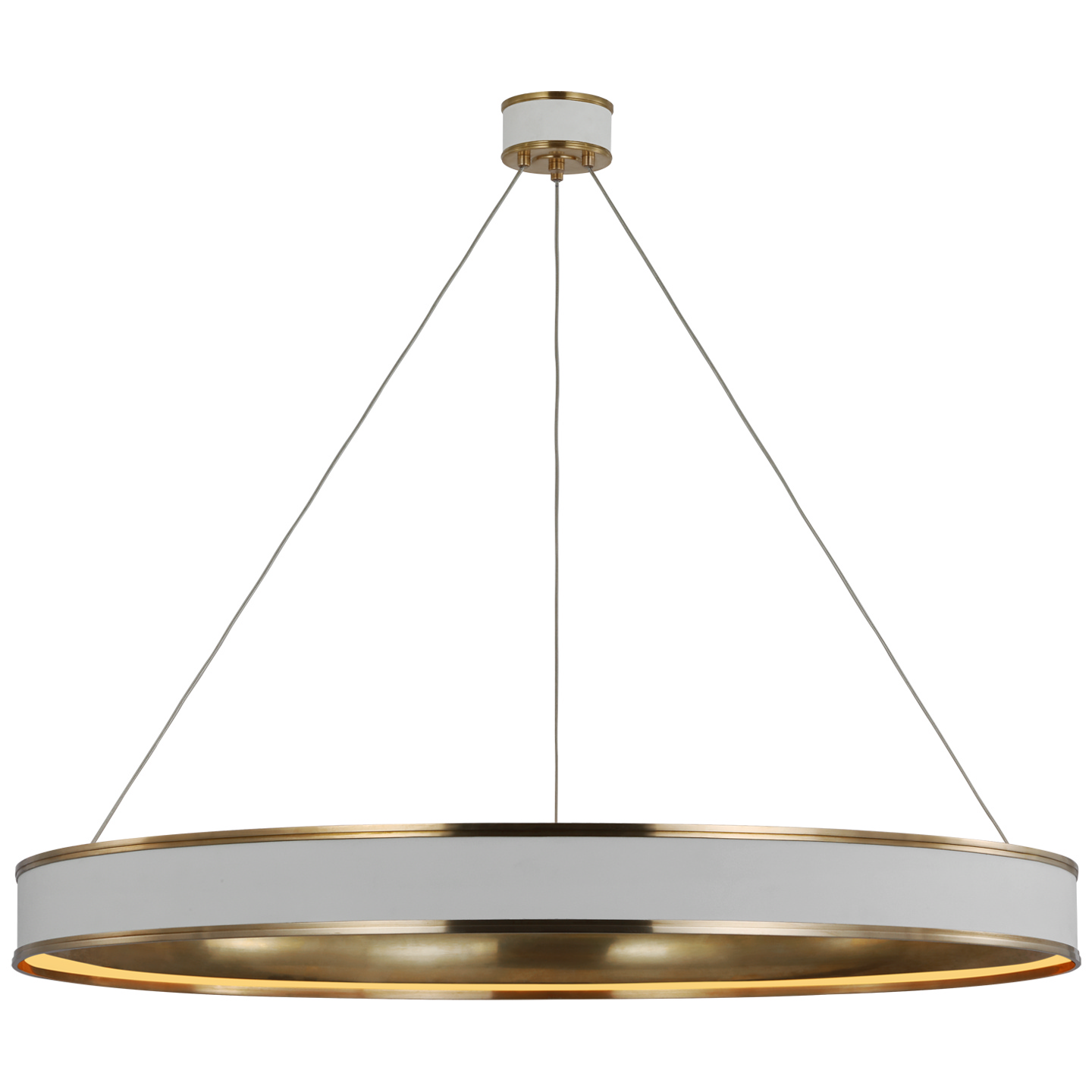 Visual Comfort Signature Connery LED Chandelier in Matte White - CHC 1617WHT