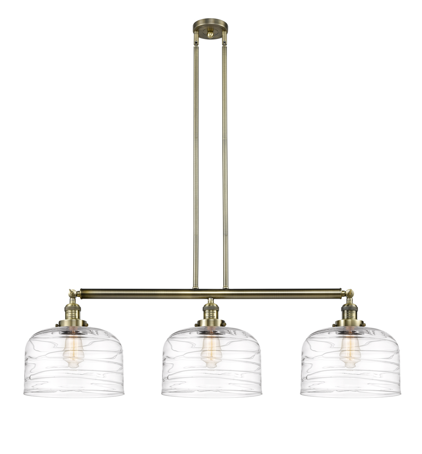 LED Island Pendant by Innovations - Franklin Restoration Collection, Antique Brass Finish - 213-AB-G713-L-LED