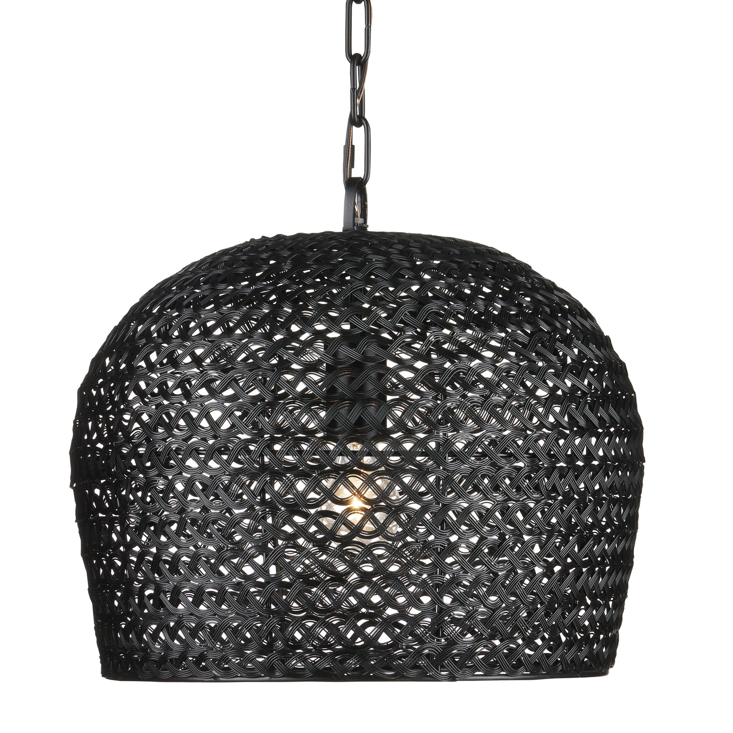 Photos - Chandelier / Lamp Currey & Company Satin Black Pendant from the Piero Collection 9000-0960