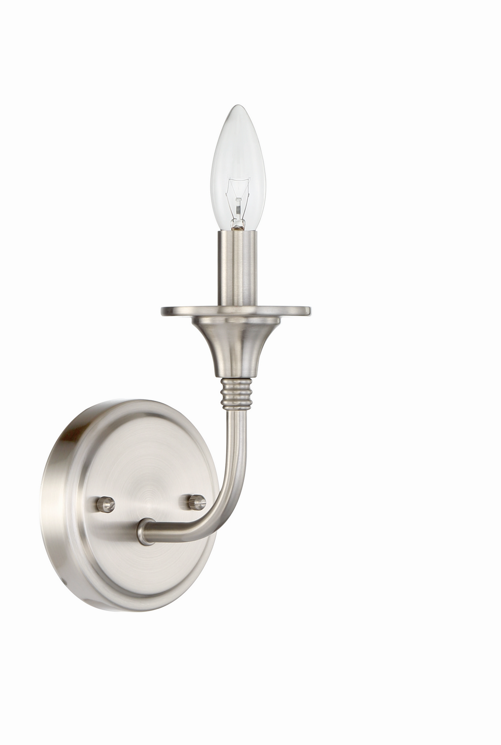 Craftmade 57061-BNK One Light Wall Sconce Brushed Polished Nickel Number Of Bulbs 1 B10