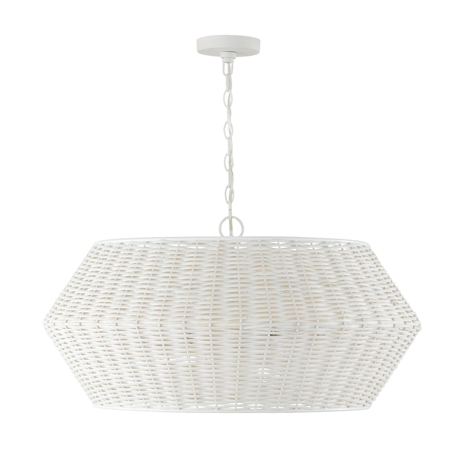 Capital Lighting Boca Six Light Pendant in Chalk White - 347861HH