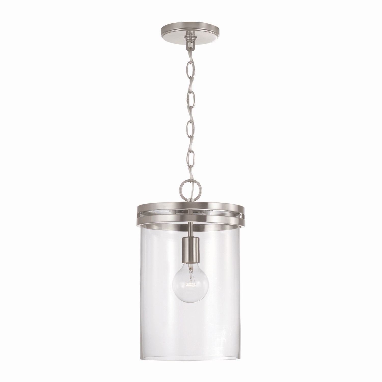 Capital Lighting Fuller One Light Pendant in Brushed Nickel - 348711BN