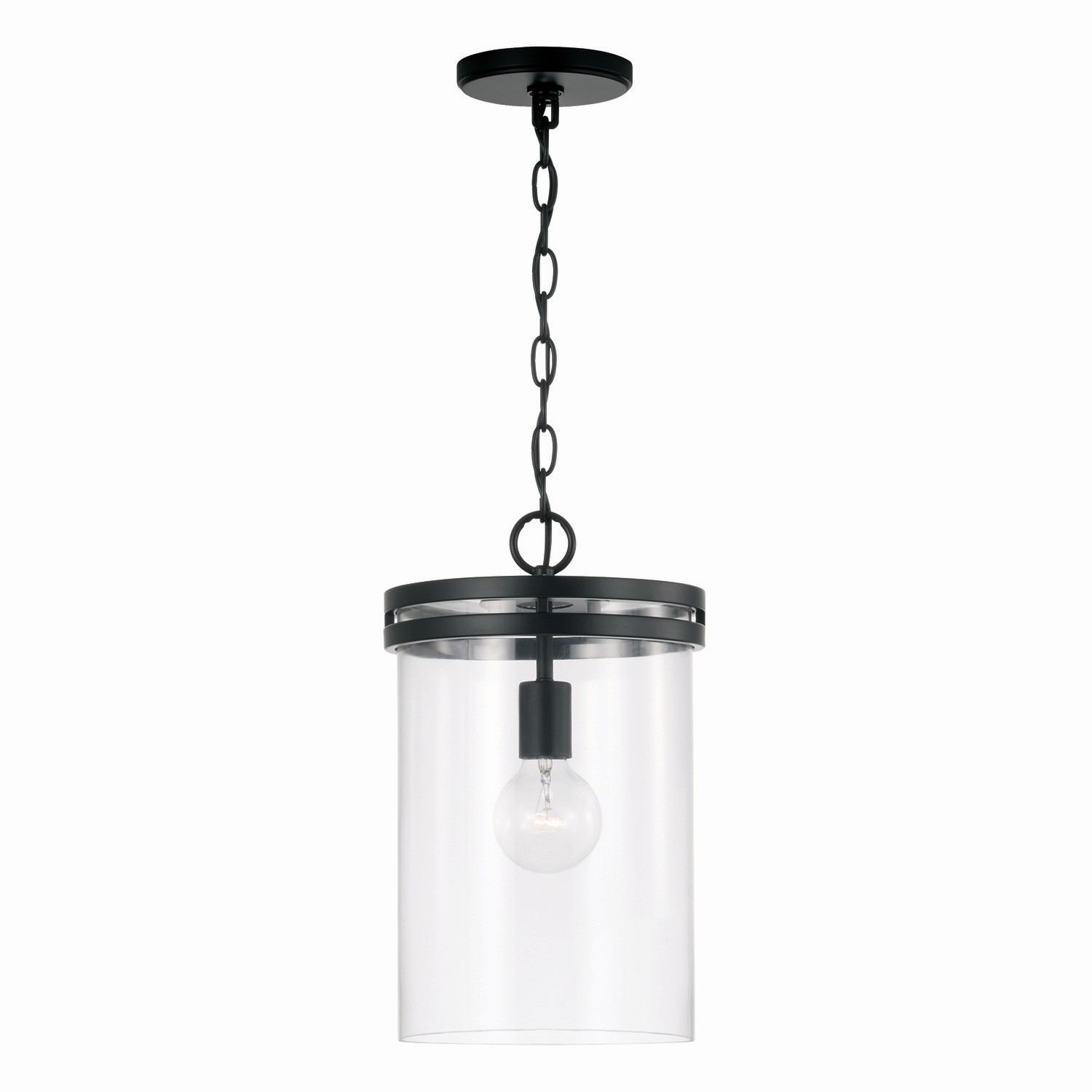 Capital Lighting Fuller One Light Pendant in Matte Black - 348711MB