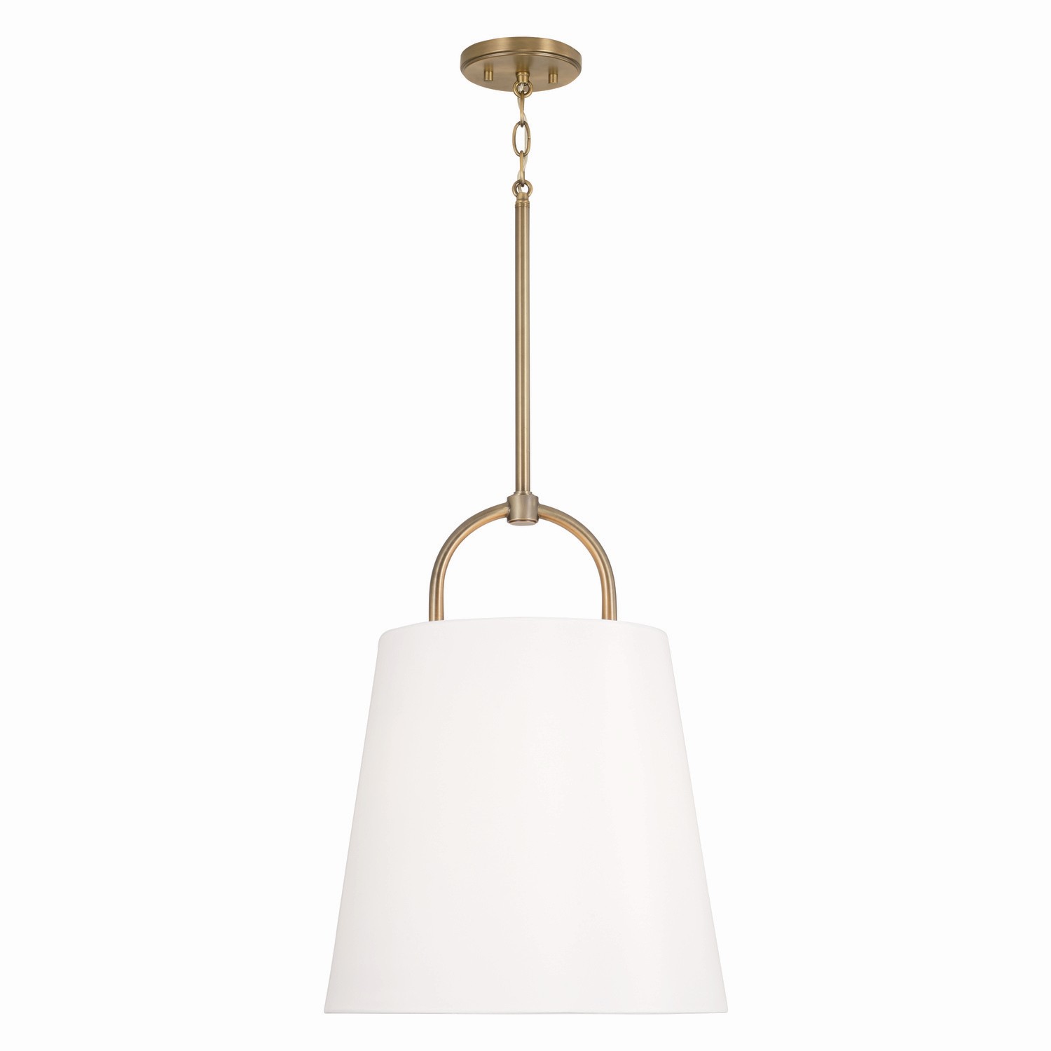 Capital Lighting Brody One Light Pendant in Aged Brass - 349412AD
