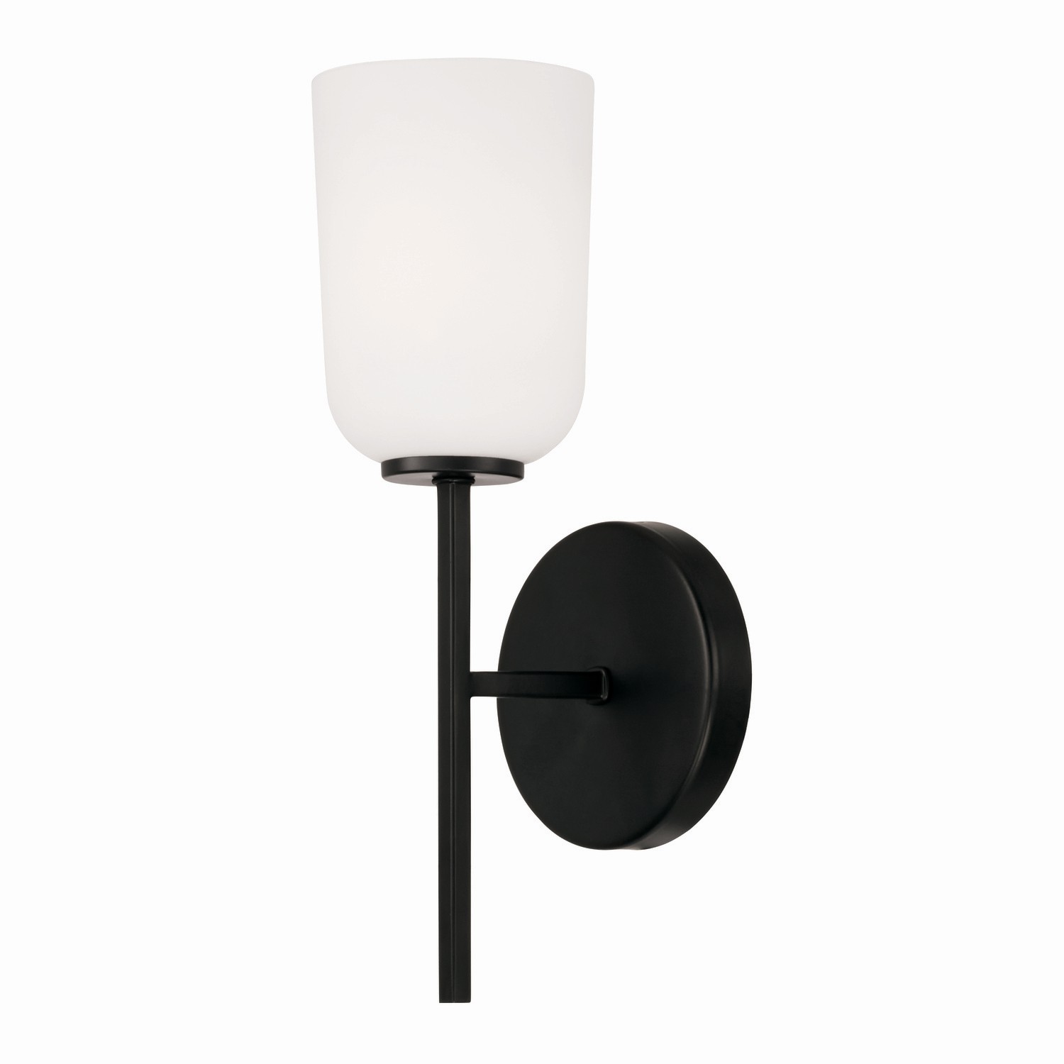 Capital Lighting Lawson One Light Wall Sconce in Matte Black - 648811MB-542