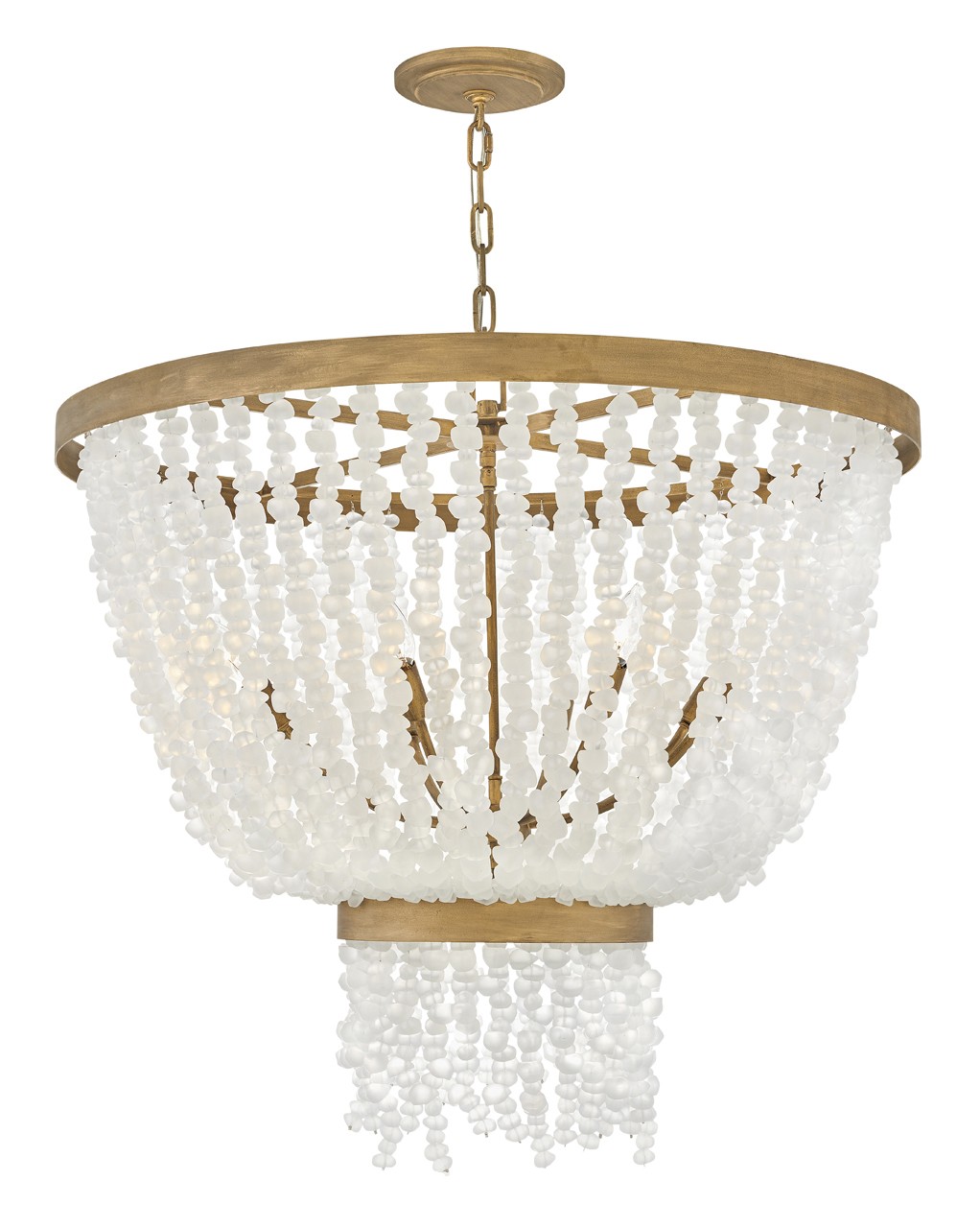 Fredrick Ramond Dune LED Pendant in Burnished Gold - FR30205BNG