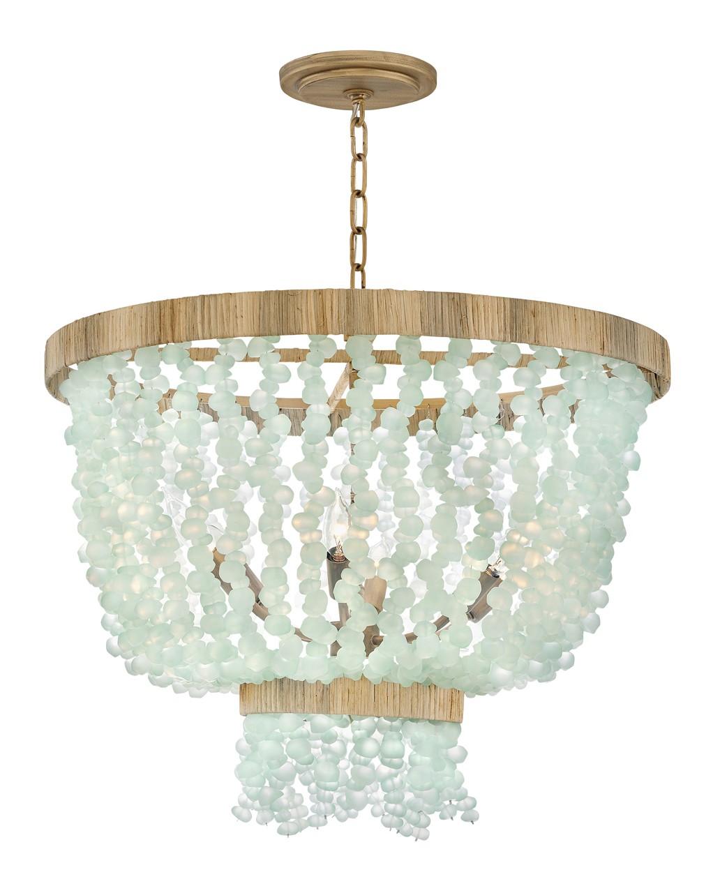 Fredrick Ramond Dune LED Pendant in Burnished Gold - FR30206BNG-BG