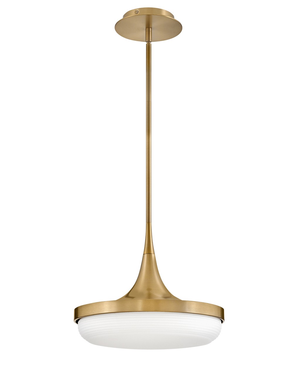 Fredrick Ramond Elsa LED Convertible Pendant in Lacquered Brass - FR35047LCB