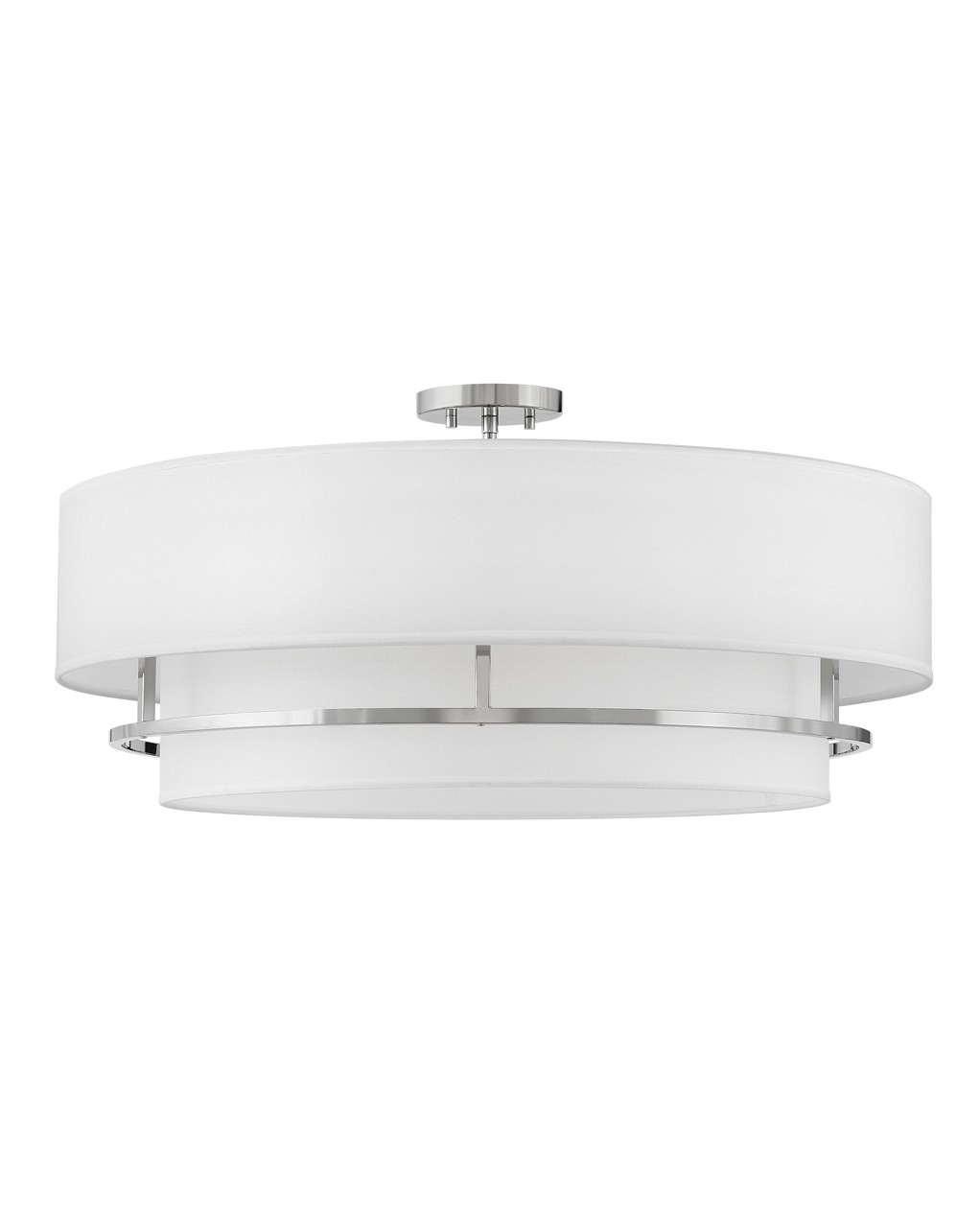 Hinkley Graham LED Semi-Flush Mount in Polished Nickel - 38895PN