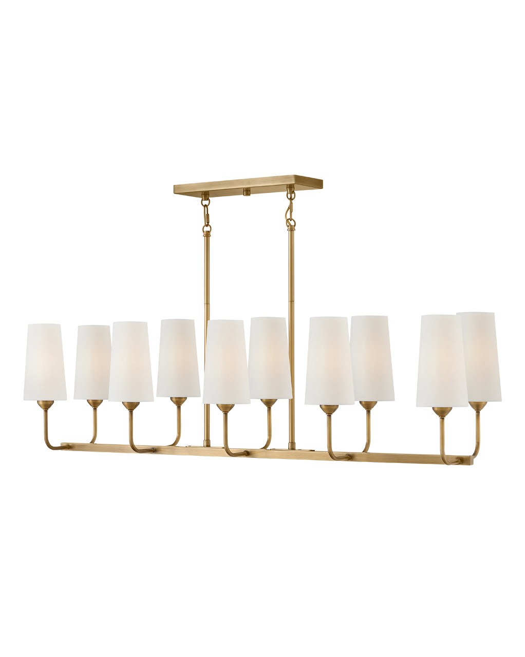 Hinkley Lewis LED Linear Pendant in Heritage Brass - 45005HB