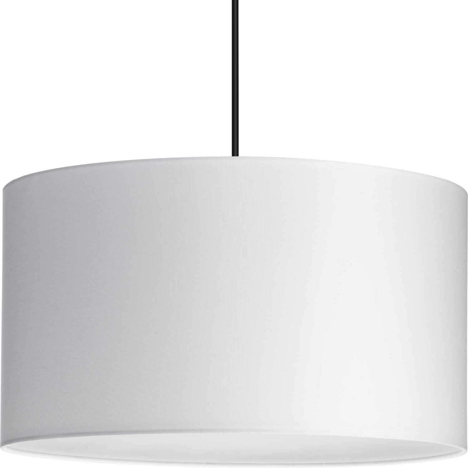 Photos - Chandelier / Lamp Progress Lighting White Linen Three Light Pendant from the Markor Collection P500387-195