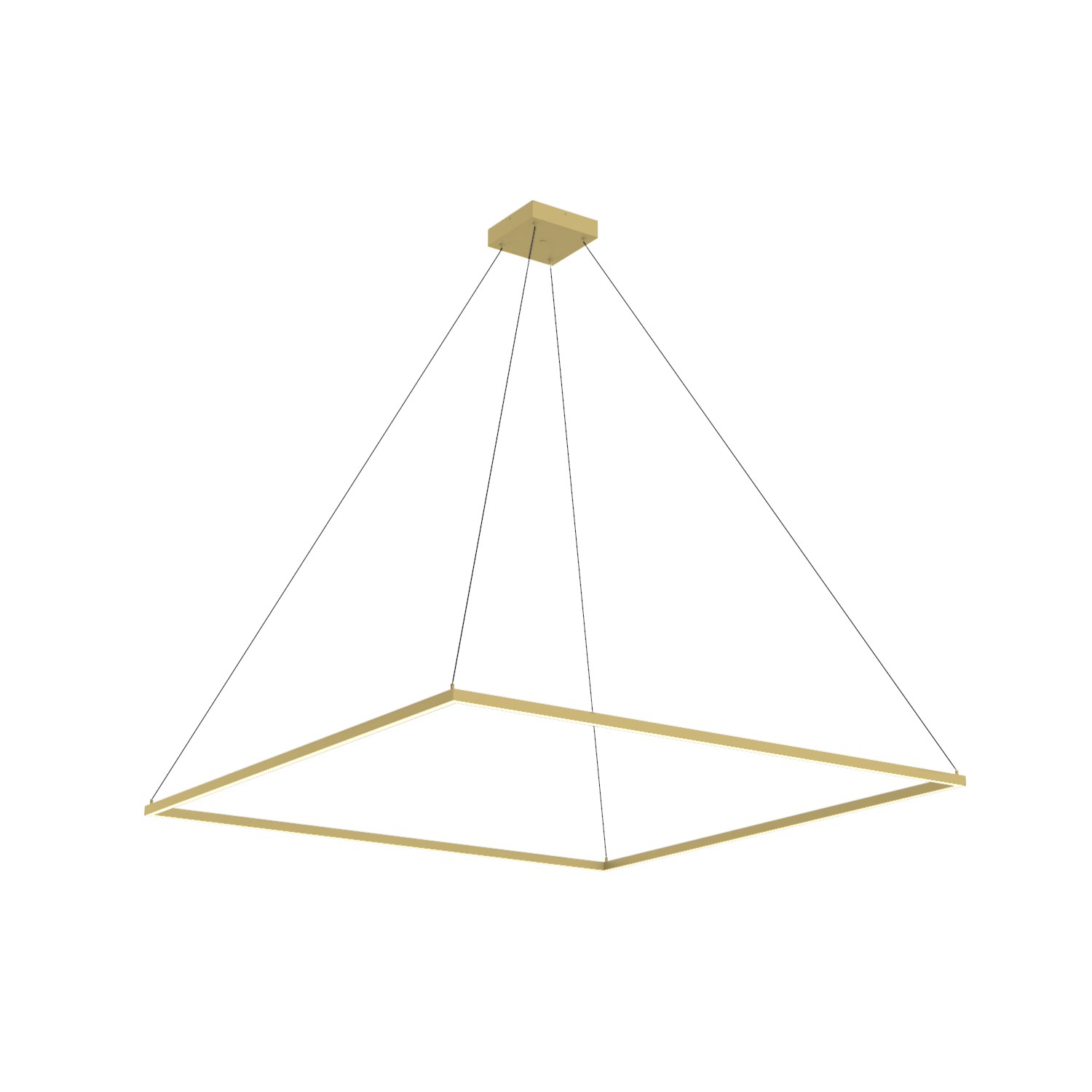 LED Pendant by Kuzco Lighting - Piazza Collection, Brushed Gold Finish - PD88160-BG