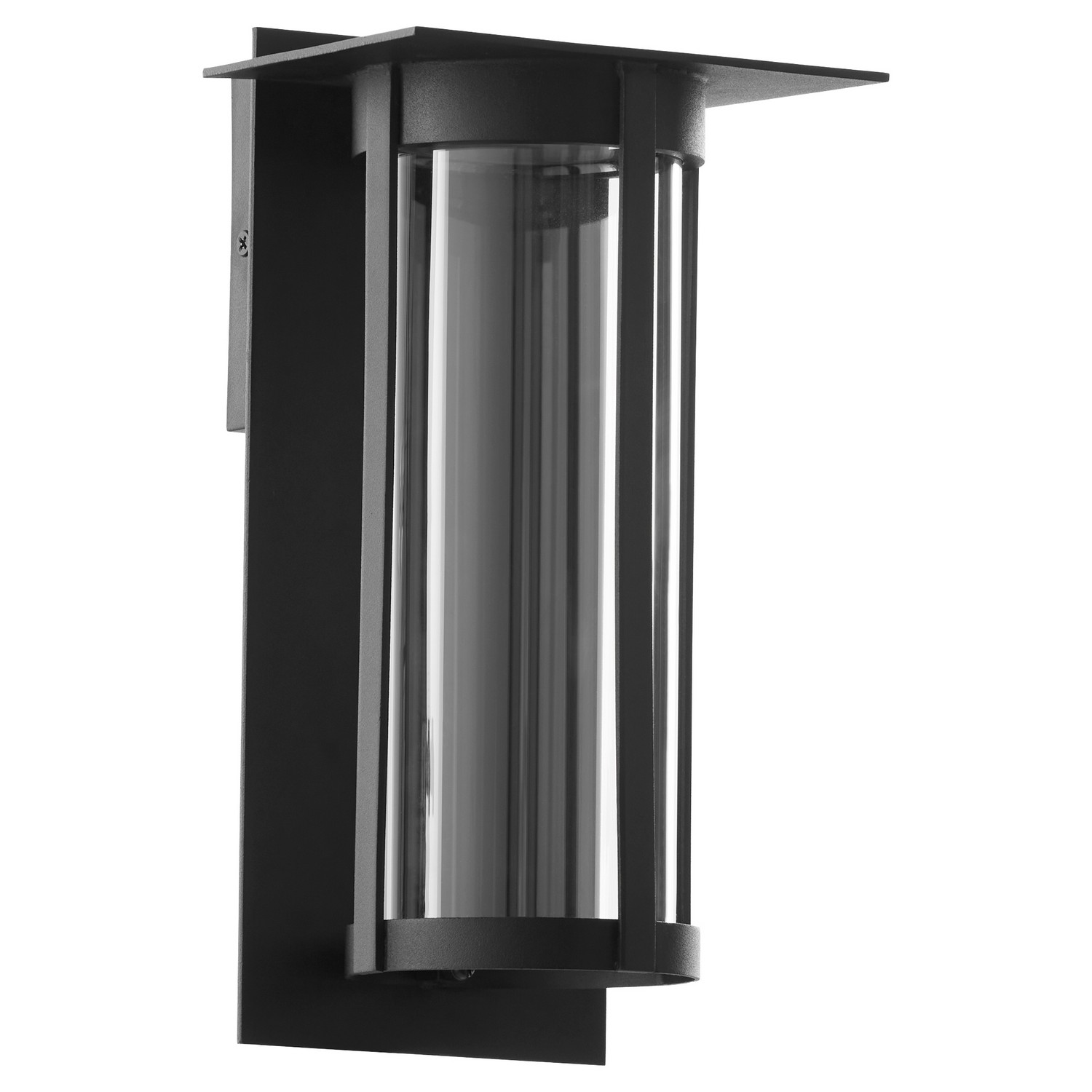 Textured Black LED Outdoor Lantern from the Abram Collection