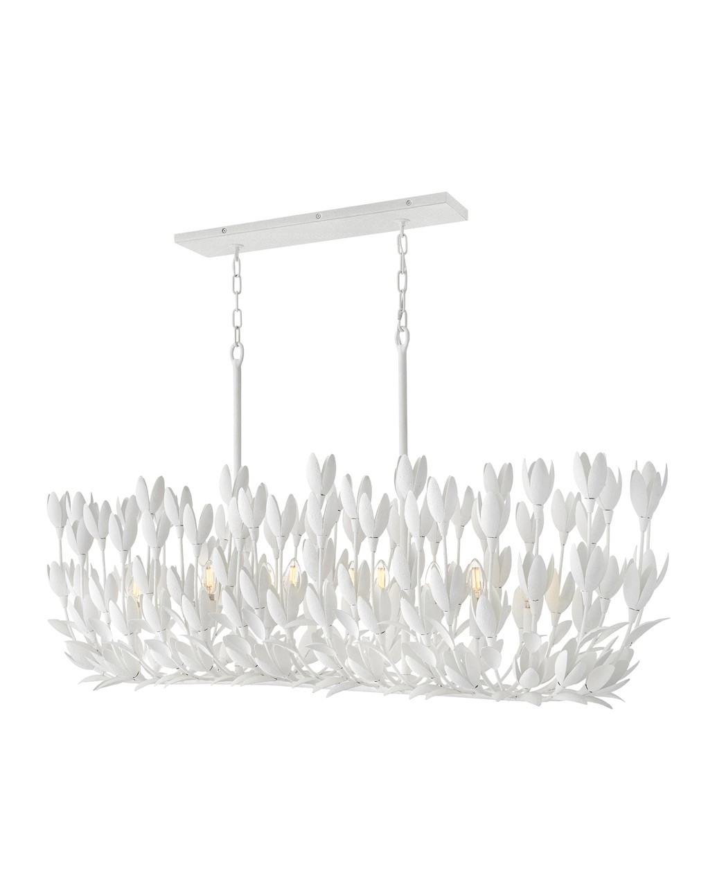 Hinkley Flora LED Linear Pendant in Textured Plaster - 30015TXP