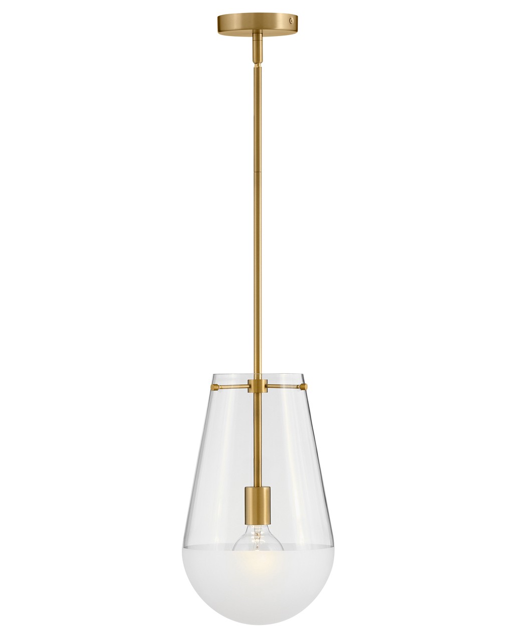 Hinkley Beck LED Pendant in Lacquered Brass - 32087LCB