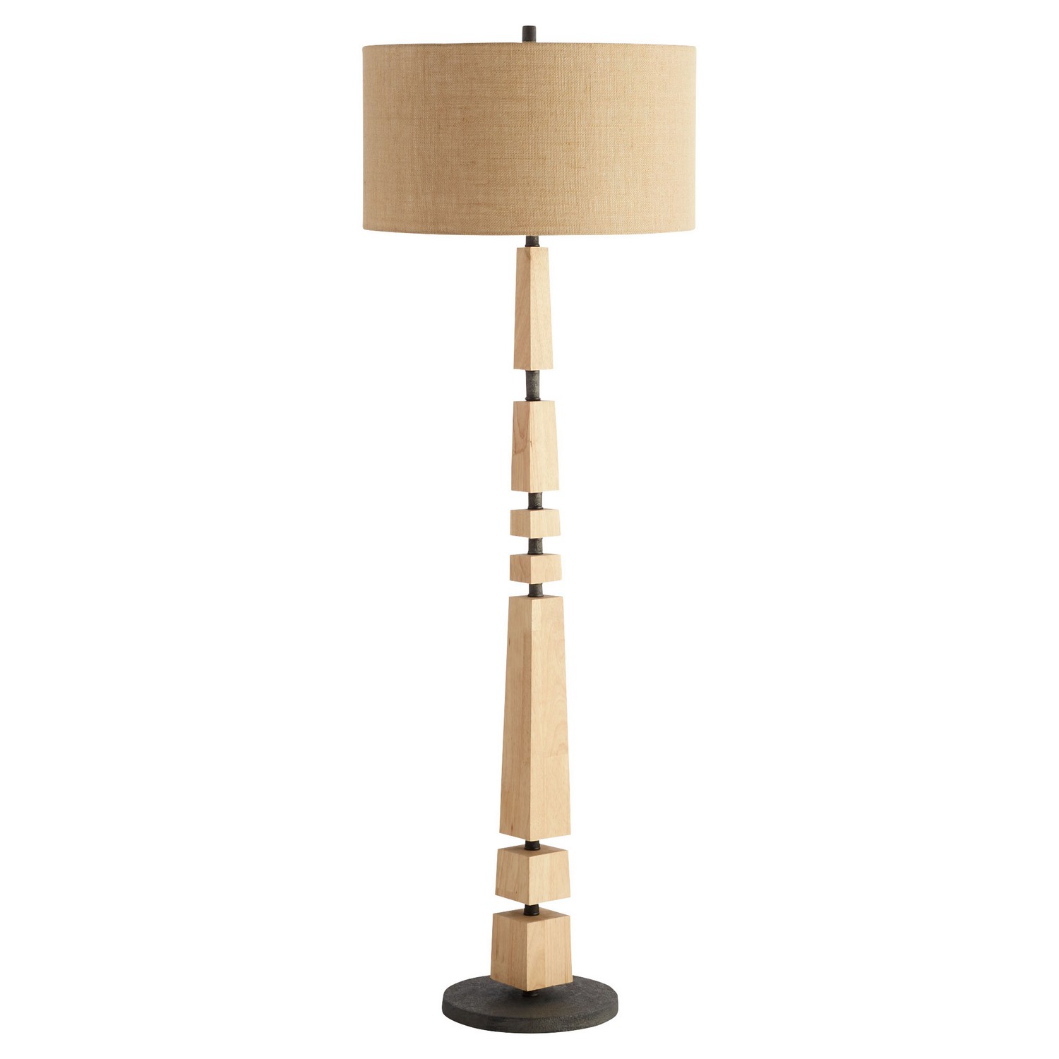 Photos - Floodlight / Street Light Cyan Design Tan And Black Floor Lamp from the Adonis Collection 11454