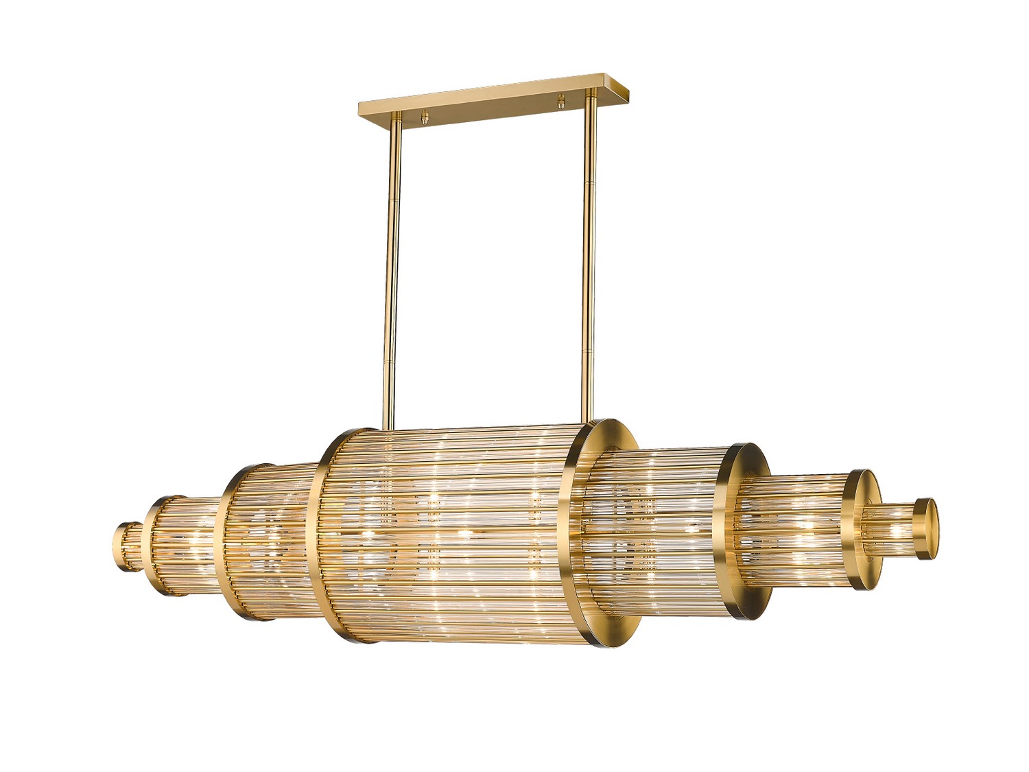 Aged Brass Led Chan… - image