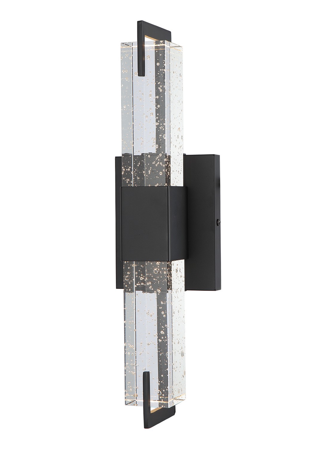 Photos - Chandelier / Lamp Avenue Lighting Black LED Wall Sconce from the The Original Glacier Avenue Collection HF3012-BK