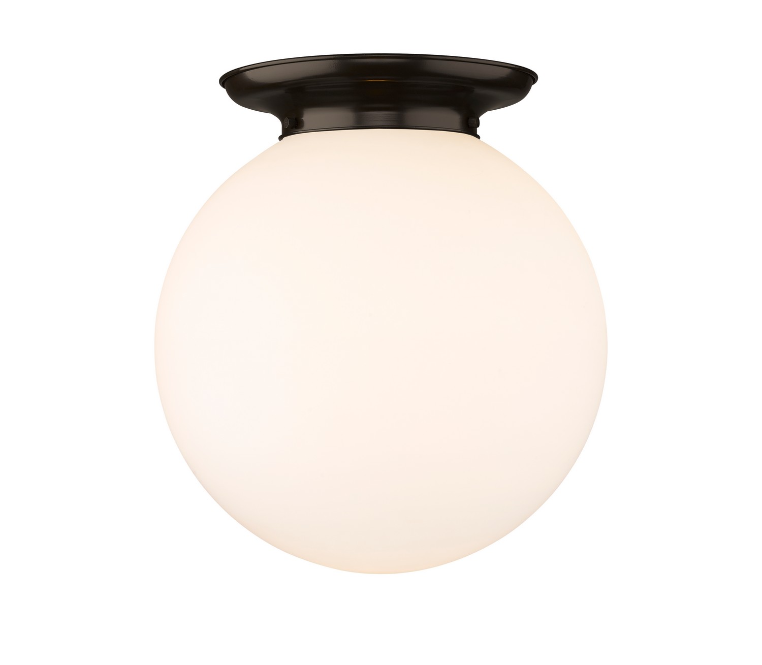 One Light Flush Mount by Innovations - Essex Collection, Oil Rubbed Bronze Finish - 221-1F-OB-G201-16