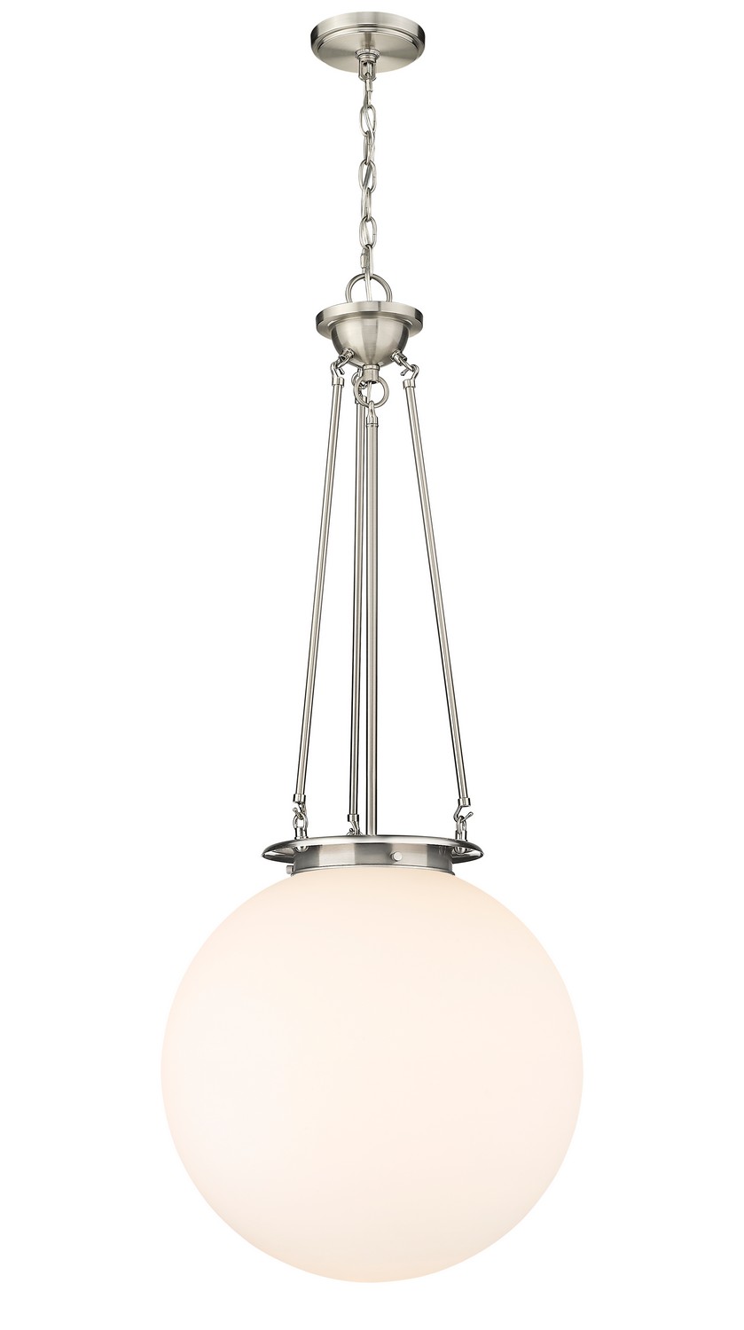 One Light Pendant by Innovations - Essex Collection, Satin Nickel Finish - 221-1P-SN-G201-18