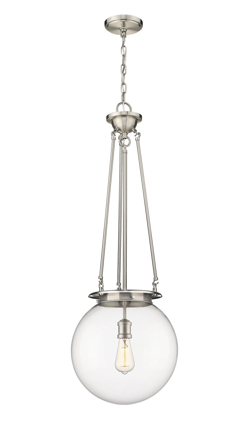 One Light Pendant by Innovations - Essex Collection, Satin Nickel Finish - 221-1P-SN-G202-14