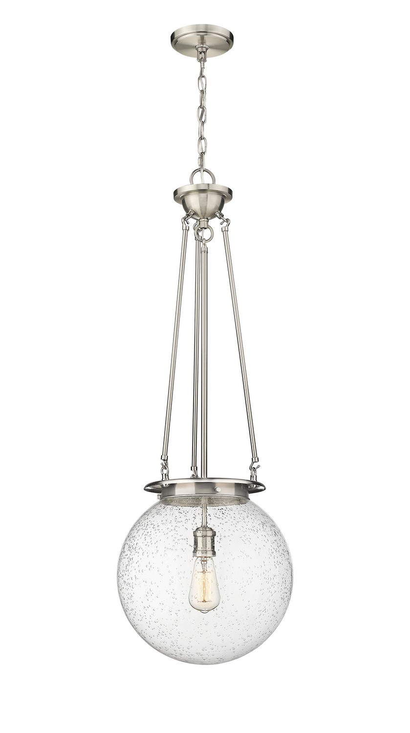 One Light Pendant by Innovations - Essex Collection, Satin Nickel Finish - 221-1P-SN-G204-14