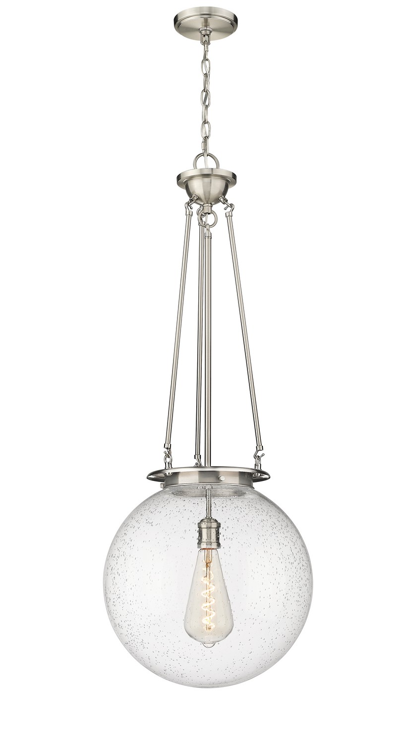 One Light Pendant by Innovations - Essex Collection, Satin Nickel Finish - 221-1P-SN-G204-16