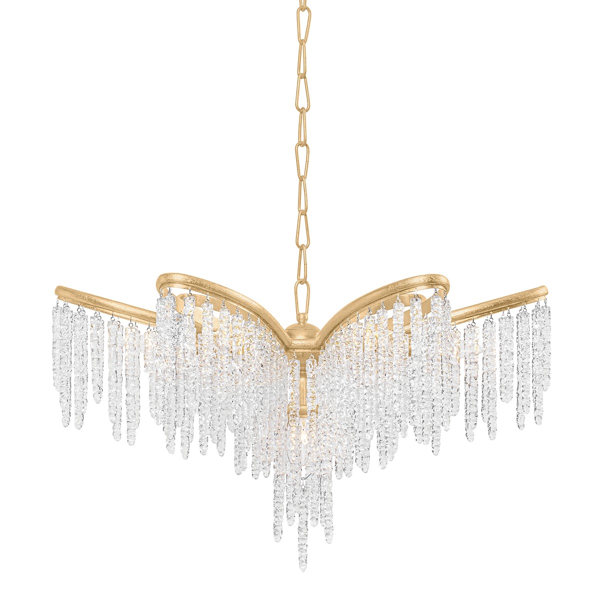 Pandora 5-Light Chandelier in Gold Leaf