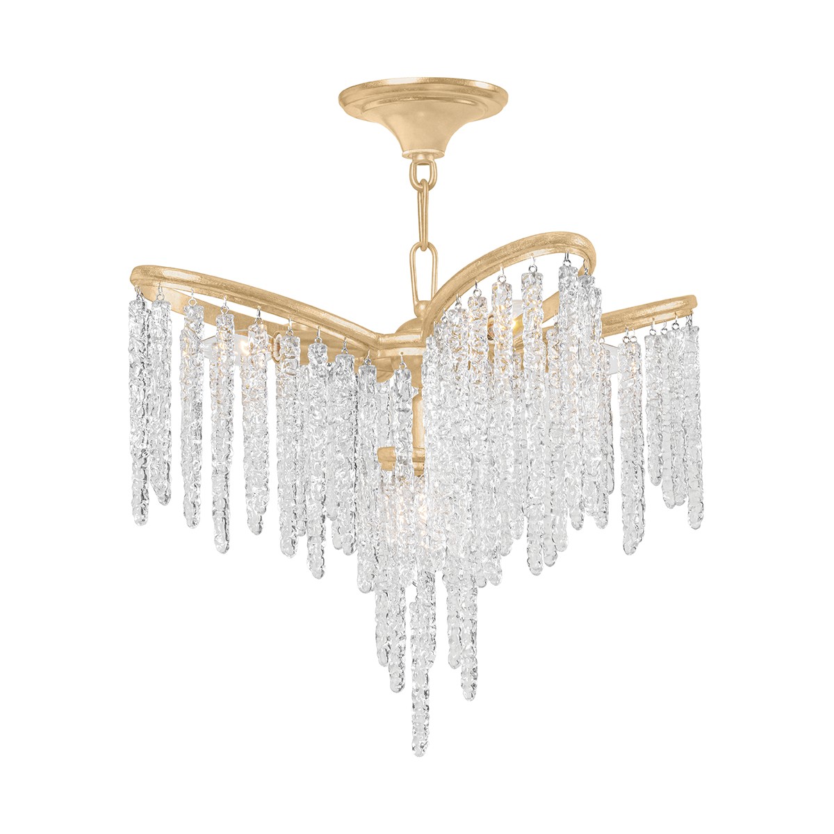 Pandora 7-Light Chandelier in Gold Leaf