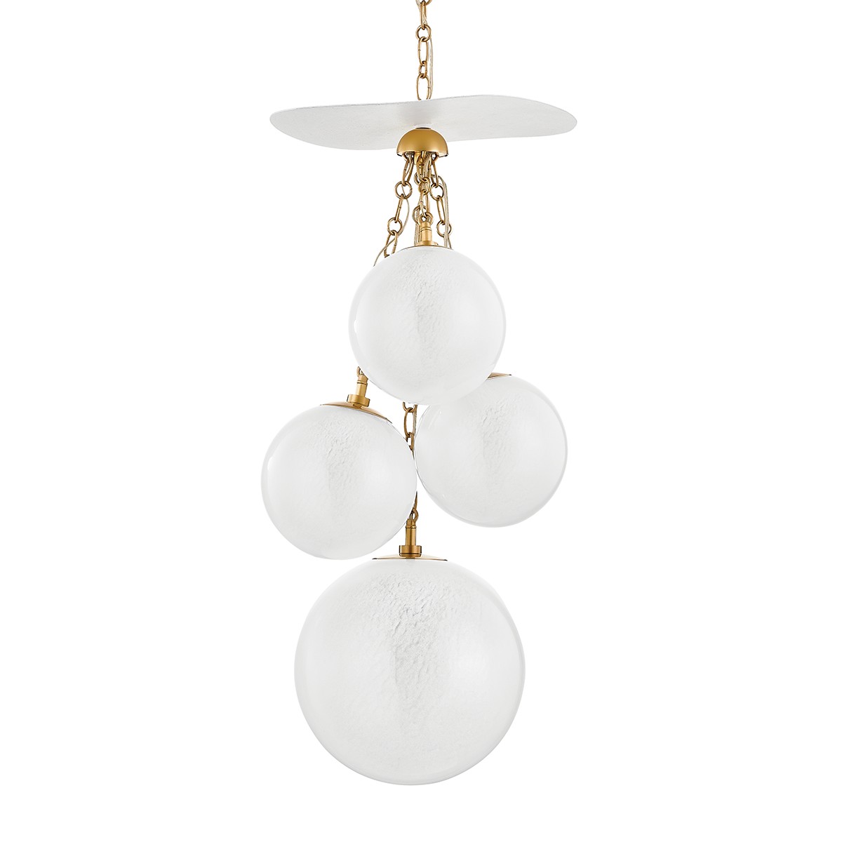 Antoinette 4-Light Pendant in Vintage Brass